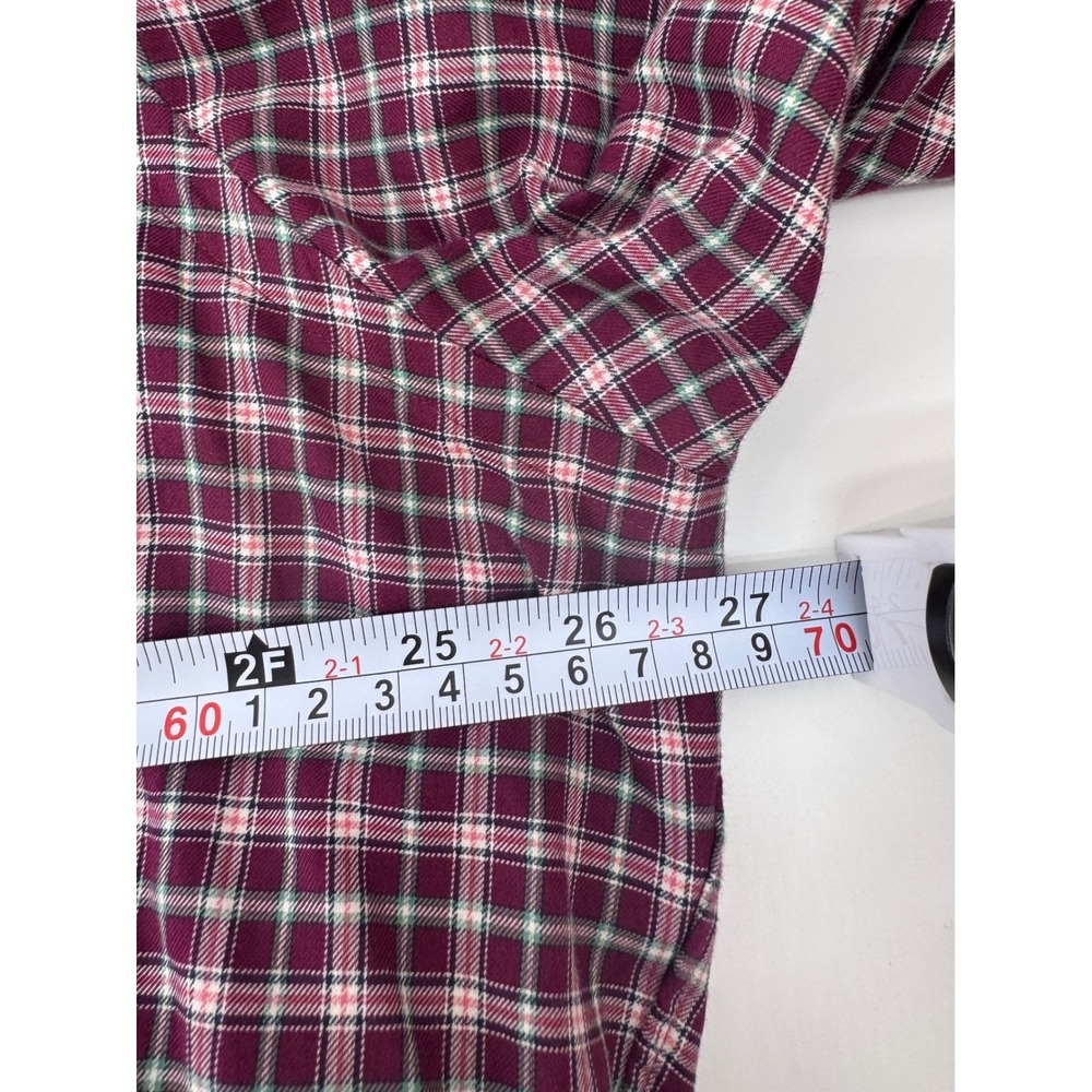 Polo Ralph Lauren Shirt Mens XXL Maroon Plaid Button Down Cotton Classic - Picture 7 of 9